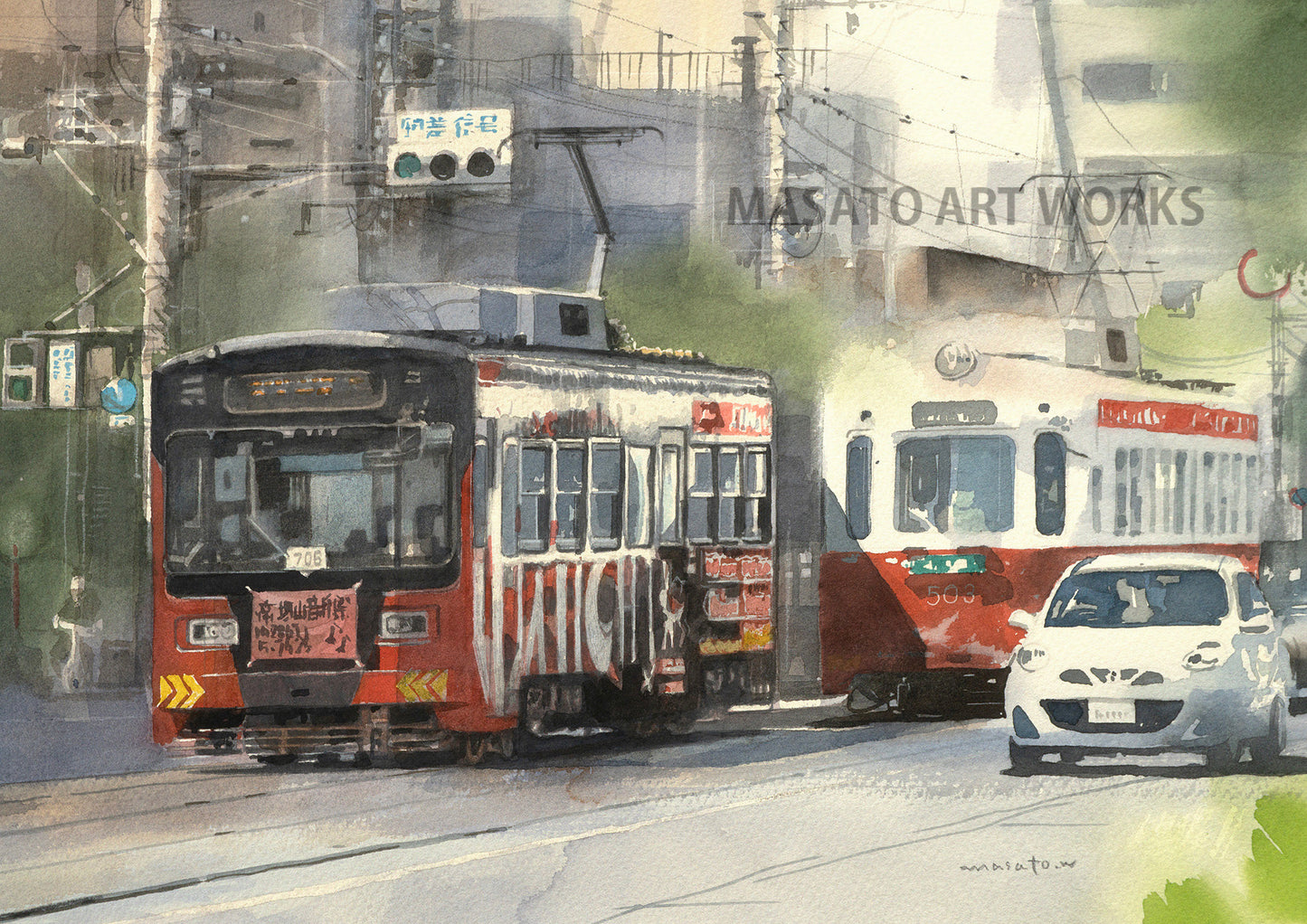 10.すれ違う路面電車