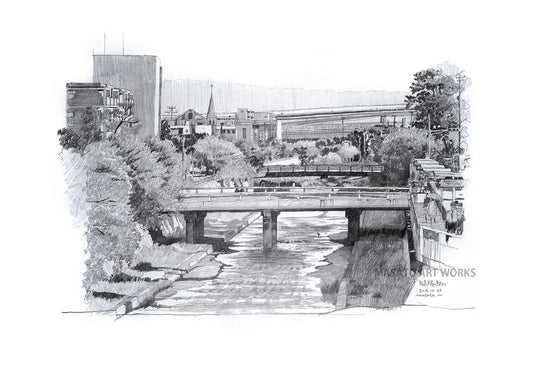 PD-Parada de autobús y río