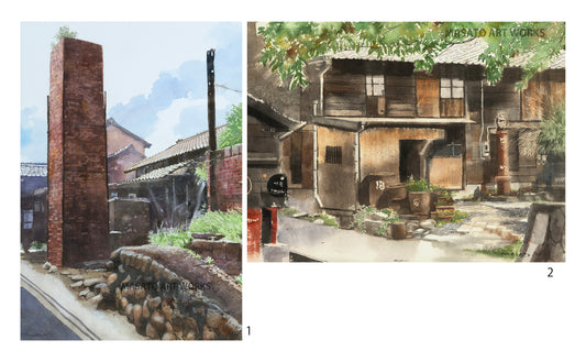 15. Ceramic Art Village - Set de acuarela de 2 piezas