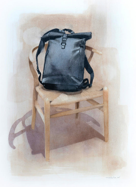 cadeira e mochila