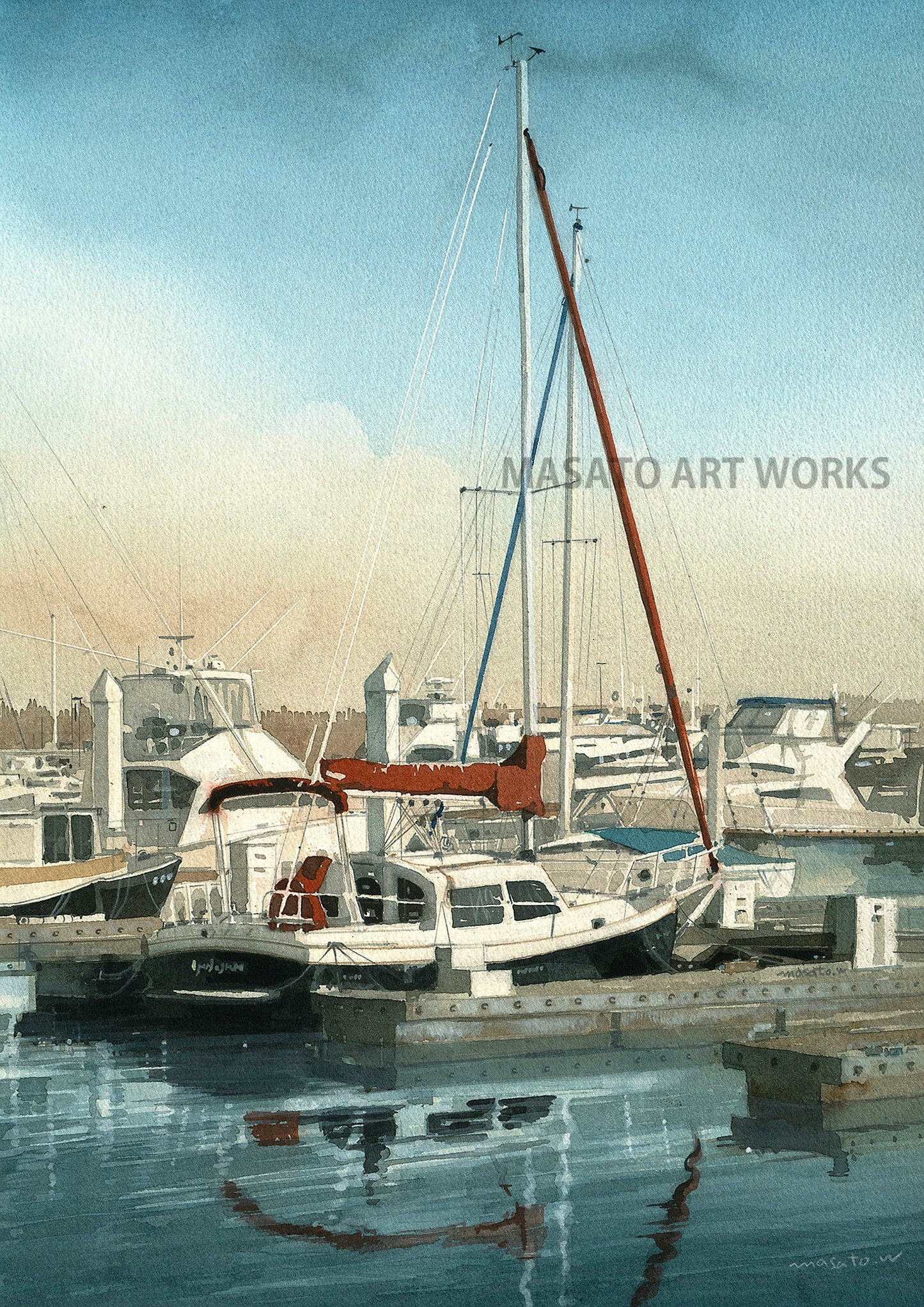 10. Sunset at the Marina