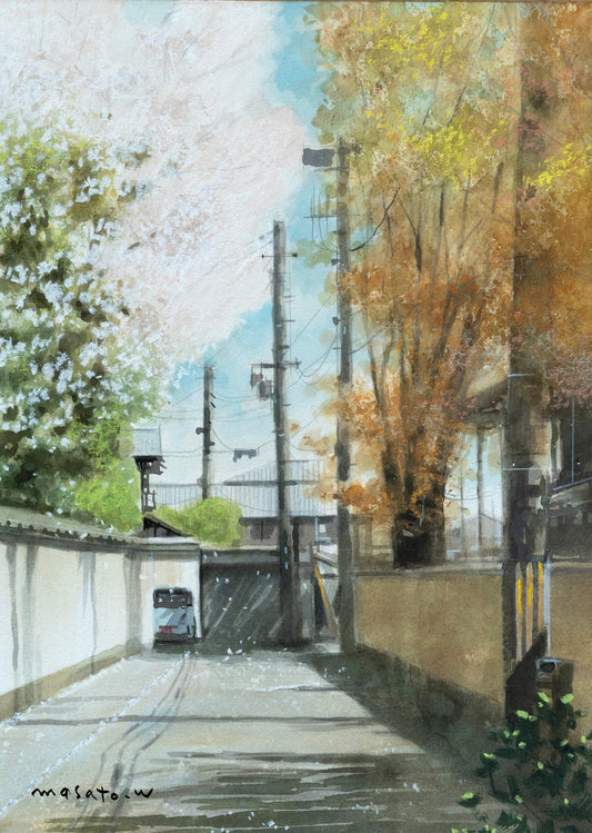 7-桜の頃のスケッチ・京都嵯峨野