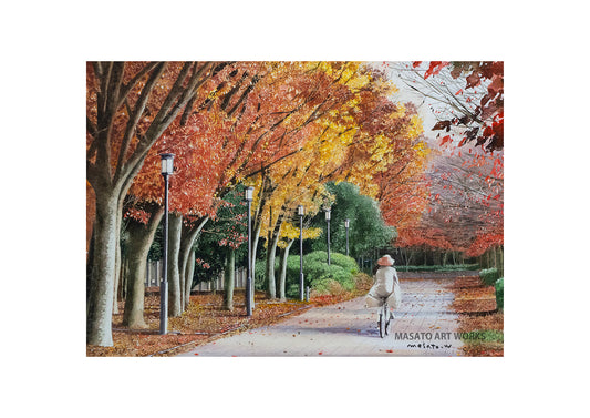 WP-紅葉の中を颯爽と