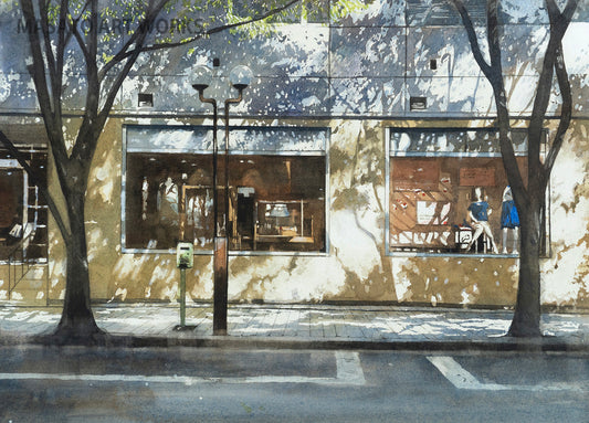 10. Shadows falling on the show window