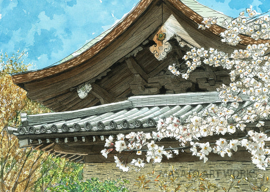 10.京都嵯峨野春スケッチ