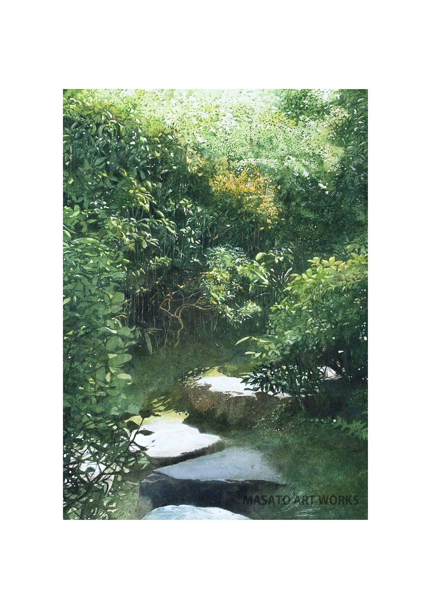 WP-Light, Greenery, and Stone Steps