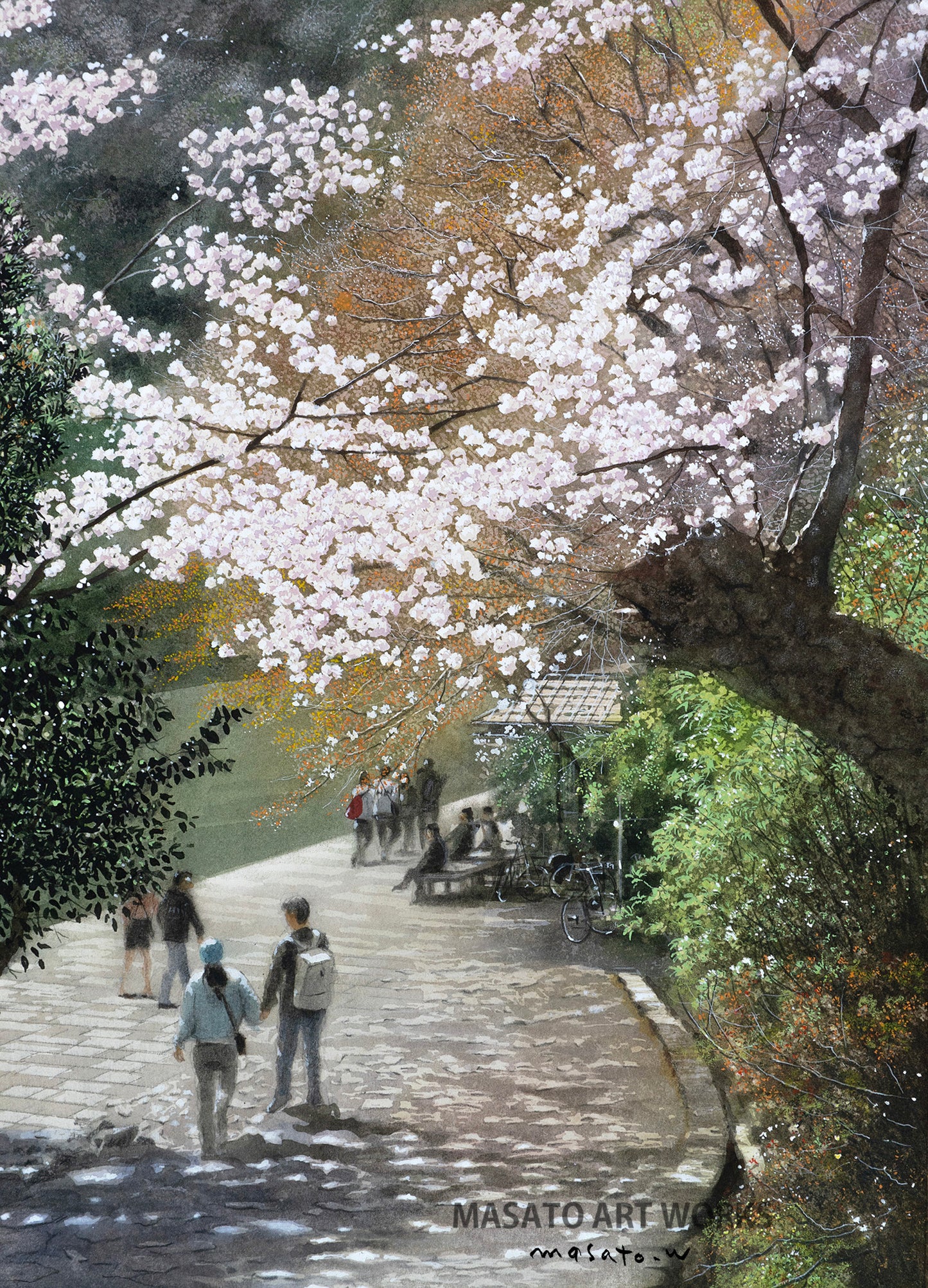 n-京都嵐山桜風景