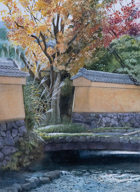 a paisagem de Kamigamo em Quioto