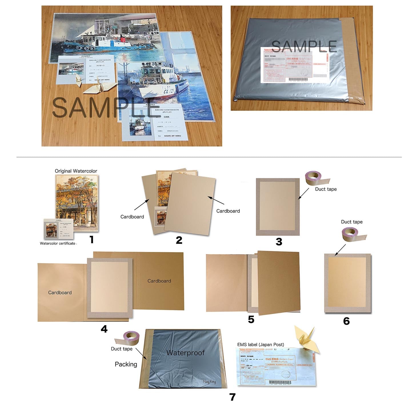 15. Set of 2 watercolor paintings of a tram station on a certain day