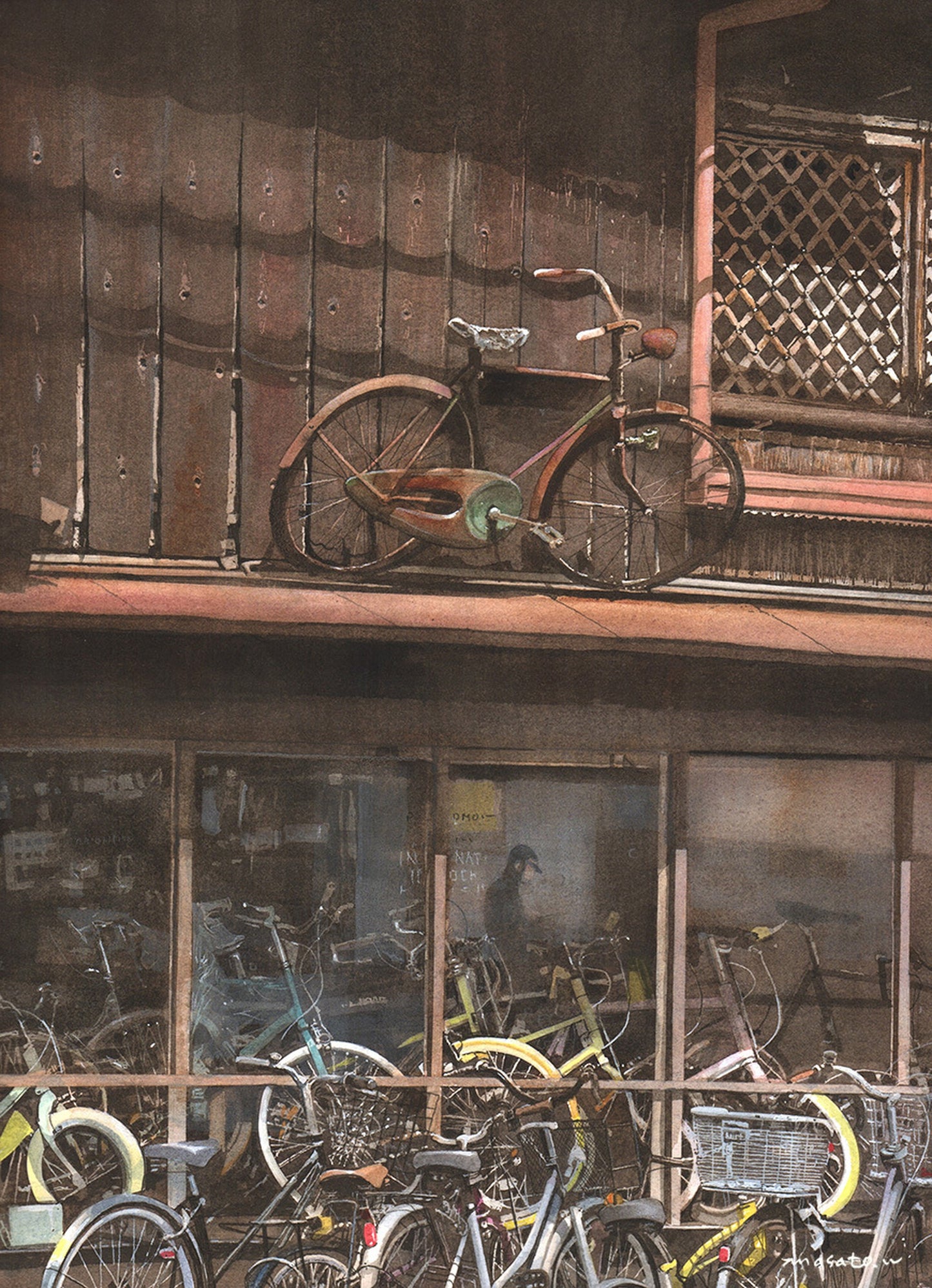 loja de bicicletas antigas