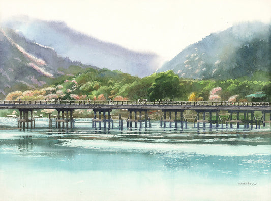 Kyoto Arashiyama Togetsu Bridge/京都嵐山渡月橋